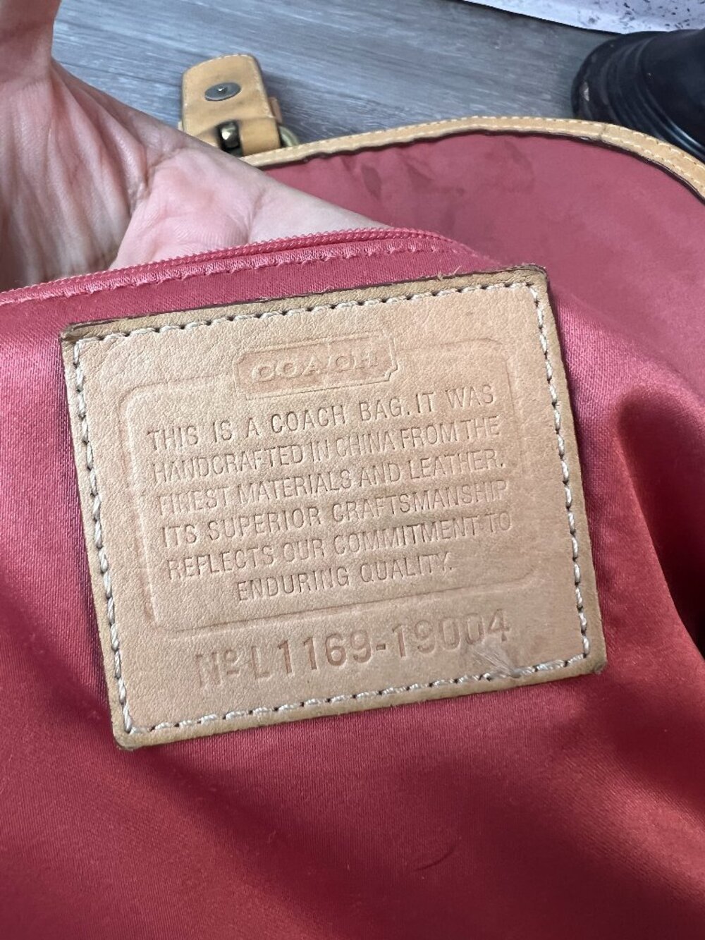 Limited Rare Coach Poppy Whipstitch 19004  Vachetta Tan Leather Bag Braided - Picture 2 of 7